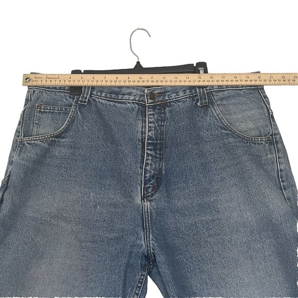 Vtg 90's Tommy Hilfiger DESTROYED GRUNGE CARPENTER PAINTER BAGGY Shorts Men 42 - Picture 4 of 15